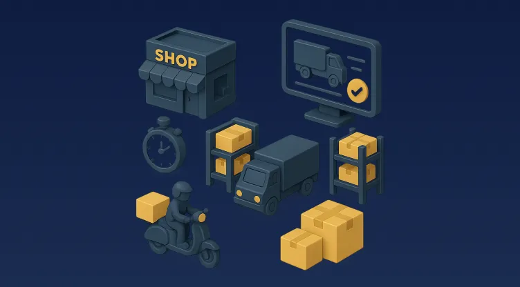 Warehouse management system enabling quick commerce delivery