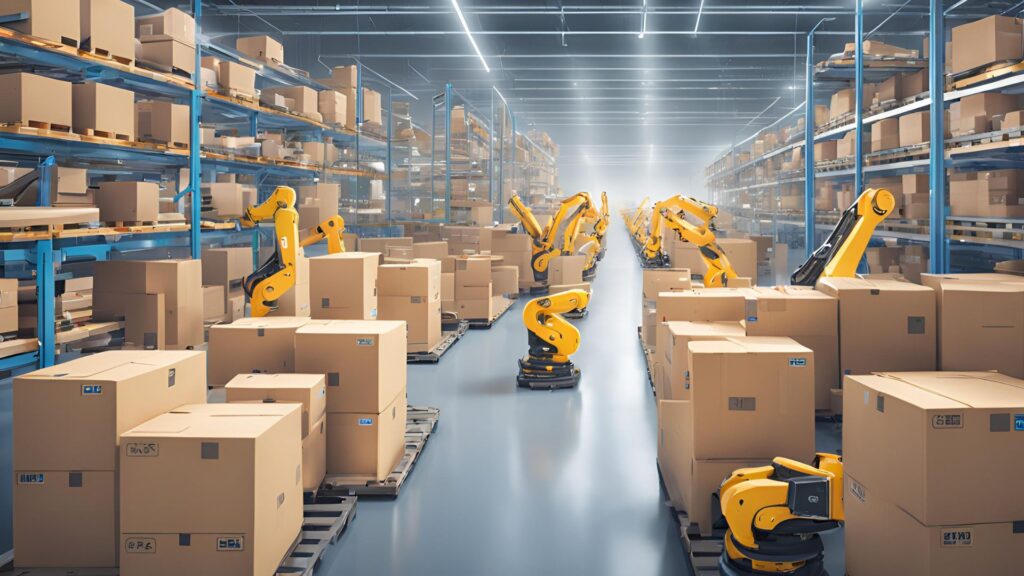 AI-powered warehouse optimizing festive season orders