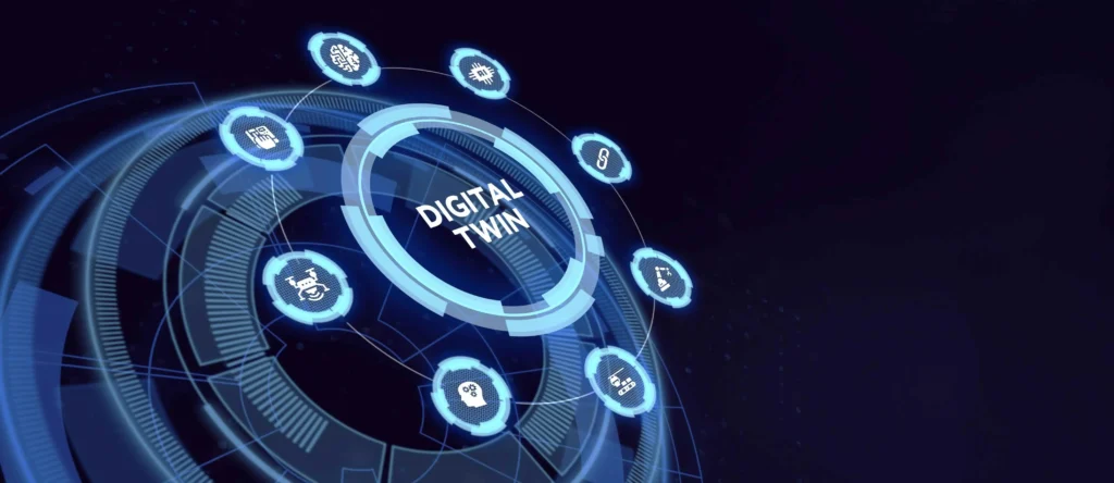 Digital twin technology enables real-time visibility and optimization of warehouse operations.